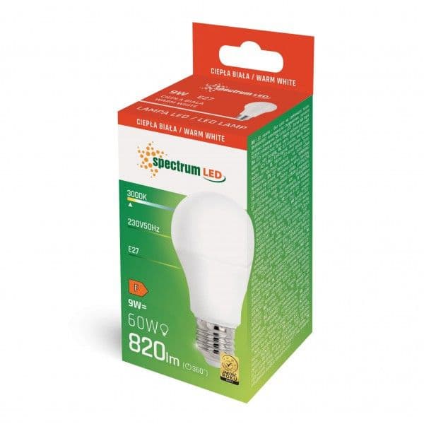 Led-Pære Varm 9W E27 230V Woj+14610