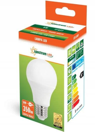Led-Lamppu Lämmin 5W E27 230V Woj13271