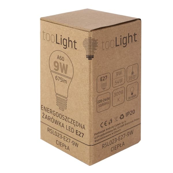 Led-Pære Varm 9W E27 230V Rsl023