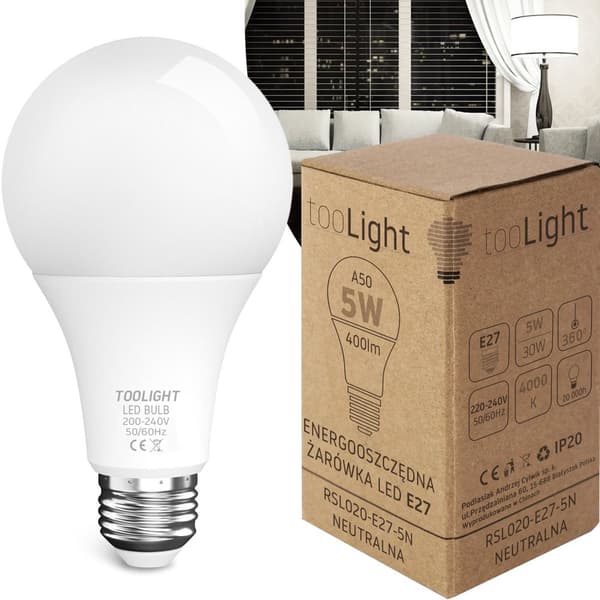 Led-Lampa Neutral 5W E27 230V Rsl019