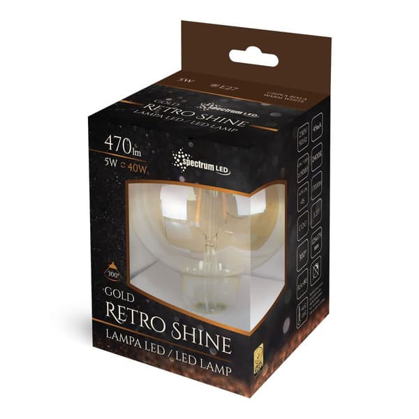 Led-Lampa Varm 5W E27 230V Woj+14461