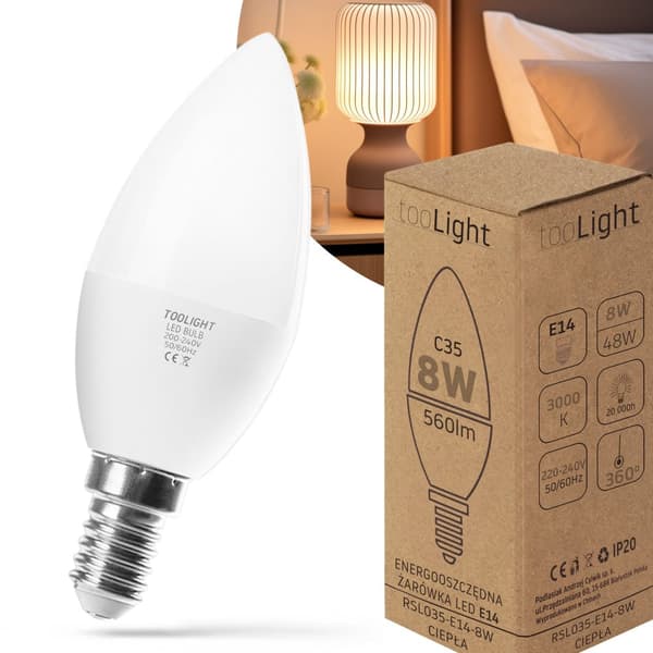 Led-Pære Varm 8W E14 230V Rsl035