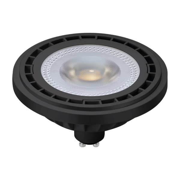 AR111 Pære - 12W GU10 3000K / Sort