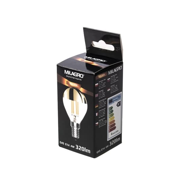 LED-hehkulamppu 4W G45 E14 2700K TOP GOLD