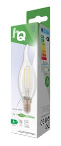 Miniatyrbillede 3 af 5: HQ HQLFE14FLTP001 Led Retro Pære E14 buet lys 2W 210 Lm 2700K