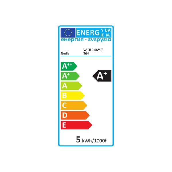Nedis WIFILF10WTST64 Wi-fi Smart Led Glödlampa E27 St64 5 W 500 Lm