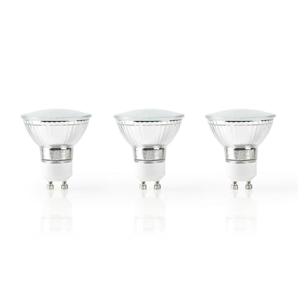 Nedis WIFILW31CRGU10 Wi-fi Smart LED-lampa Varmvit Gu10 3-pack