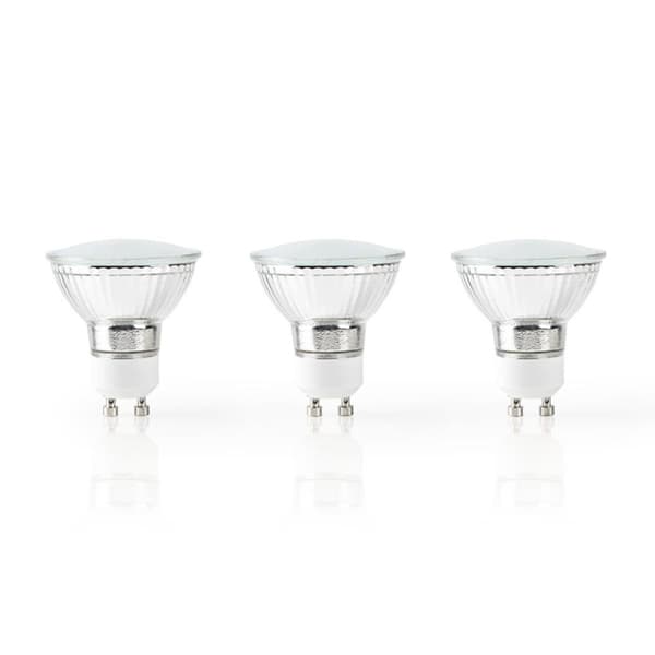 Nedis WIFILW30CRGU10 Wi-Fi Smart LED-pære varm til kølig hvid Gu10 3-pack