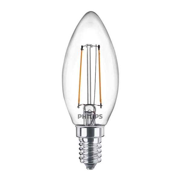 Philips klassiske LED-pære 25W B35 E14 Varm hvid
