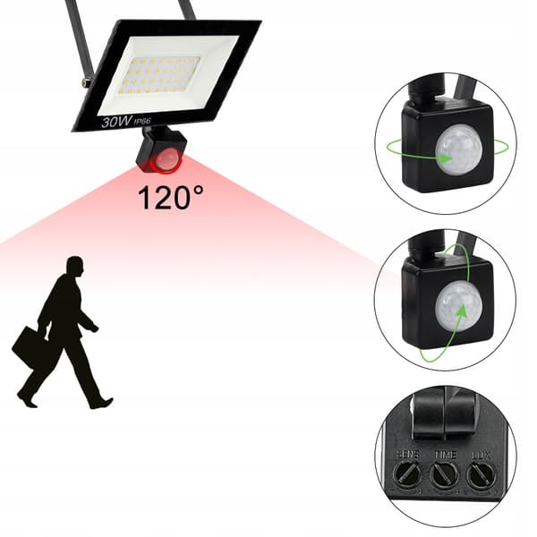 HALOGEN LED Floodlight SLIM MOTION SENSOR hämärätunnistin