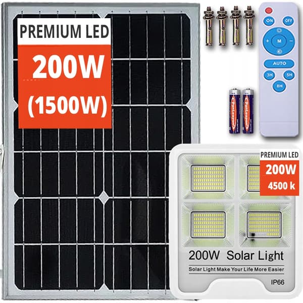 STARK STOR SOLLAMPA LED STREET GARDEN FJÄRRKONTROLL HALOGEN SOLAR PREMIUM