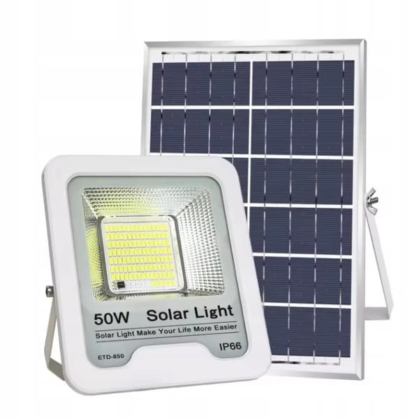 STÆRK STOR SOLARLAMPE LED GADEHAVE FJERNBETJENING HALOGEN SOLAR PREMIUM