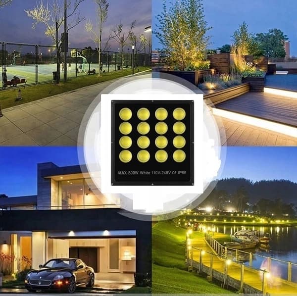 HALOGEN LED Lampe Projektør 800W COB CERTIFIKAT