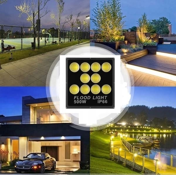 HALOGEN LED Lampe Projektør 500W COB CERTIFIKAT