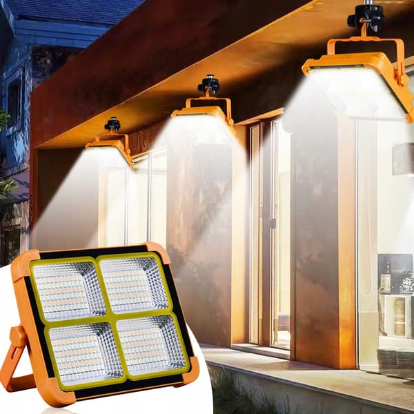 HALOGEN BÆRBAR LED-LAMPE BÆRBAR SOLAR 200W