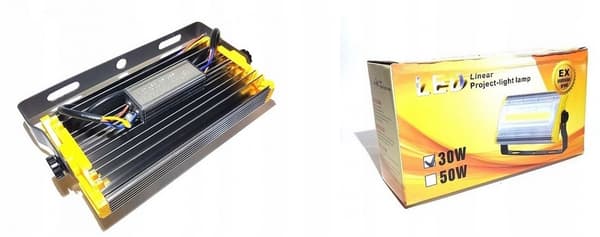 LED-lampa GARAGE 50W 230V STREET WORKSHOP TAK HERMETIC IP68
