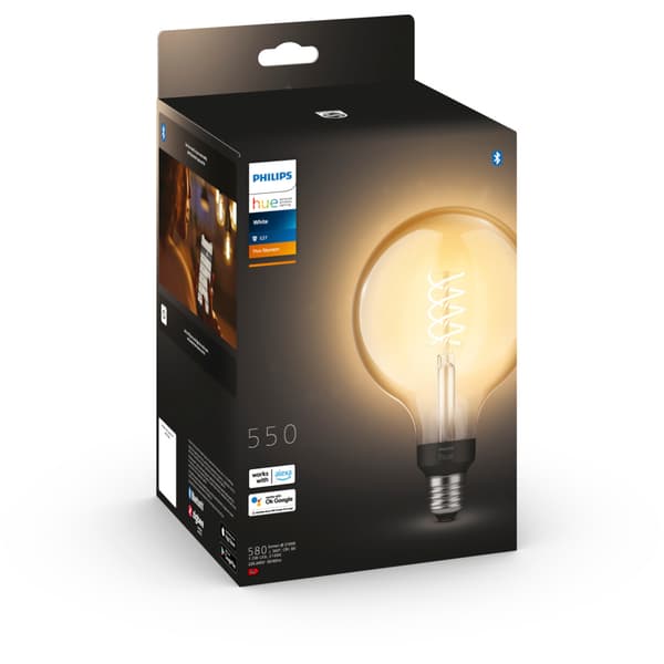 Philips Hue W Lyskilde 7.2W Fil G125 E27