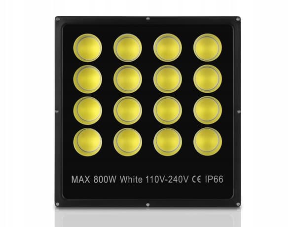 LED-HALOGENLAMPA UTOMHUS KRAFTFULL 800W FÖR KVADRATISK MASTVÄGG FÖR LAGER