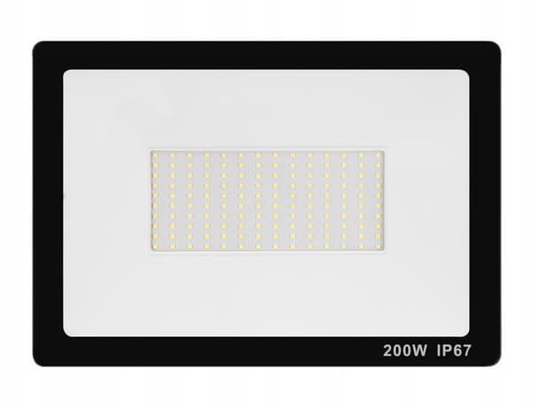 LED halogenlampe 200W PREMIUM OVER GARAGE VÆRKSTED HAVE REFLEKTOR