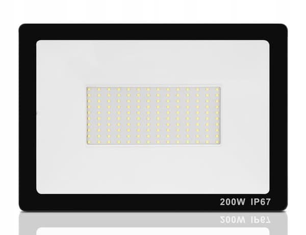 LED halogenlampe 200W PREMIUM OVER GARAGE VÆRKSTED HAVE REFLEKTOR