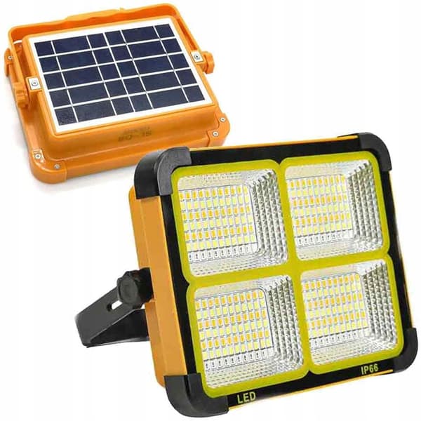 KANNETTAVA AURINKOHALOGEENIAKKU 150 W TEHOKAS JA SUUREKAPASITEETTINEN AKKU