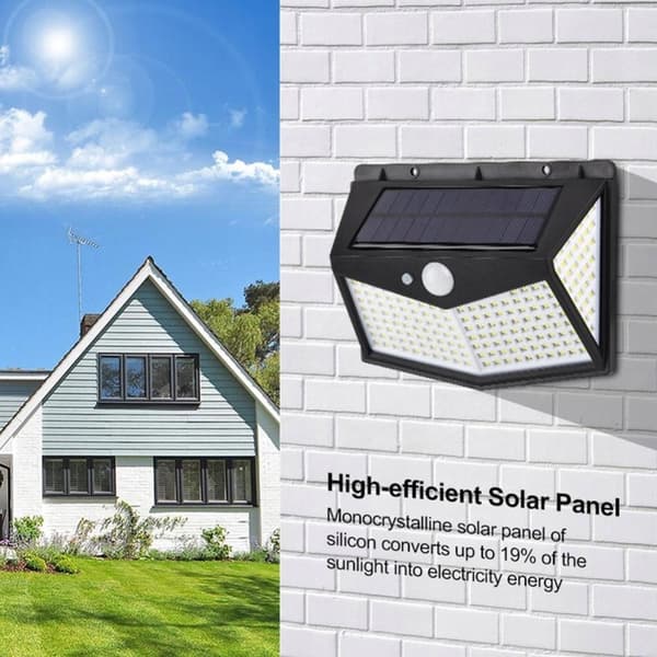 SOLKÄRLAMPA 64W SKYMNINGSRÖRELSESENSOR 212 LED