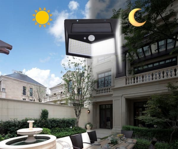 SOLKÄRLAMPA 64W SKYMNINGSRÖRELSESENSOR 212 LED