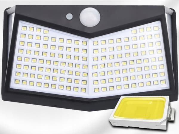 SOLKÄRLAMPA 64W SKYMNINGSRÖRELSESENSOR 212 LED