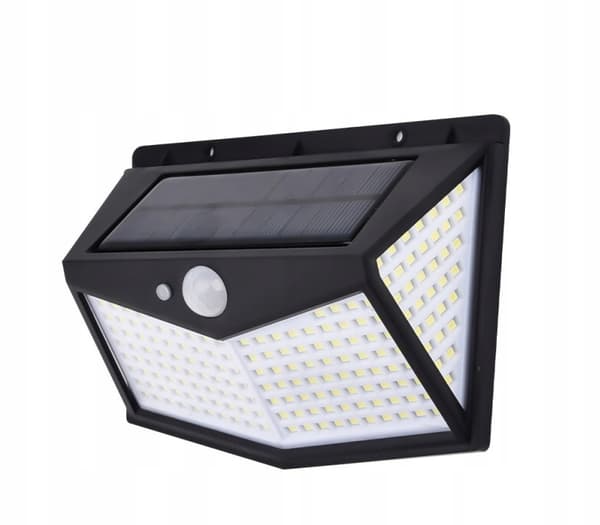 SOLKÄRLAMPA 64W SKYMNINGSRÖRELSESENSOR 212 LED
