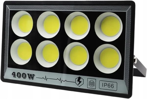TEHOKAS LAMPPU AUTOTALLIIN, PUUTARHALLE JA JULKISIIN 400W IP66 VUOSIEN KÄYTTÖIKÄISILLÄ COB-DIODEILLA