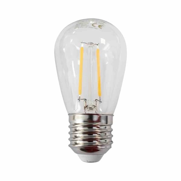 LED-pære med filament 1W ST45 E27 2700K til guirlander