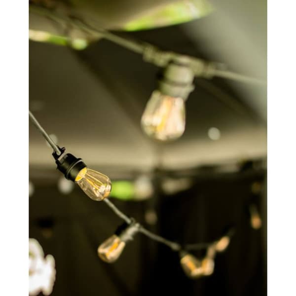 LED-pære med filament 1W ST45 E27 2700K til guirlander
