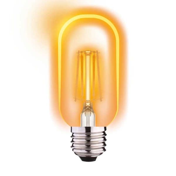 Filament LED GULD T40 pære rør E27 4W 2700K