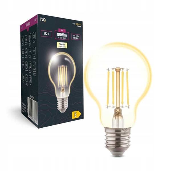 LED-pære A60 glødetråd E27 6W 806lm 3000K