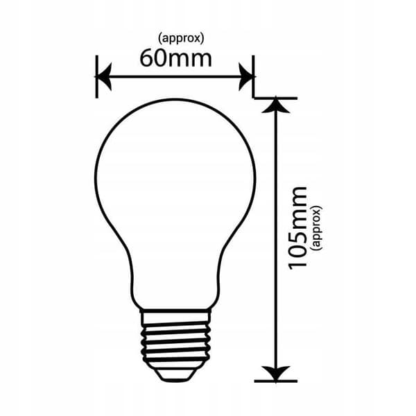 LED-pære A60 glødetråd E27 6W 806lm 4000K