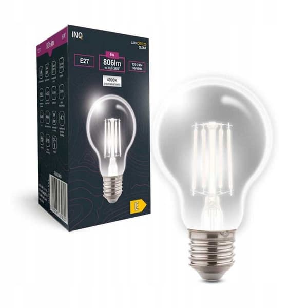 LED-glödlampa A60 E27 6W 806lm 4000K