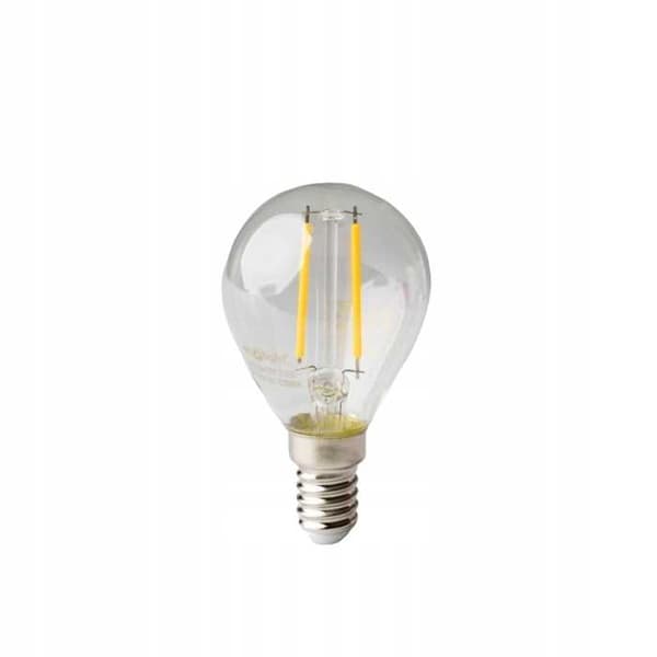 LED-pære FILAMENT-kugle G45 E14 2W 2700K