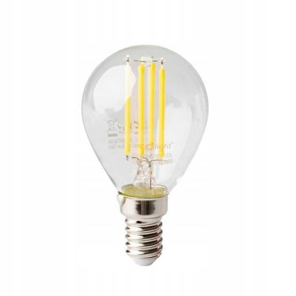 LED FILAMENT pære kugle G45 E14 6W 2700K