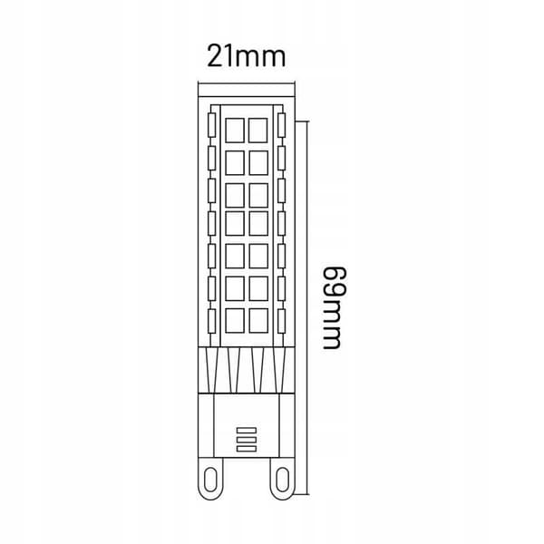 G9 LED-pære 8W 900lm 4000K INQ