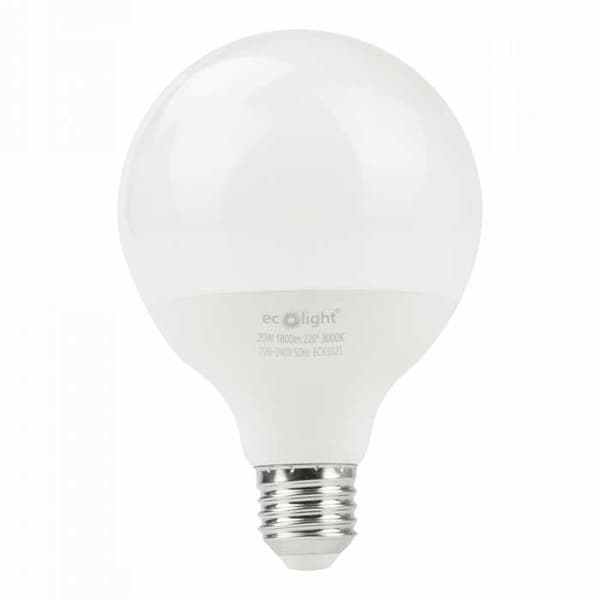 G95 E27 LED-lamppu 20W 3000K