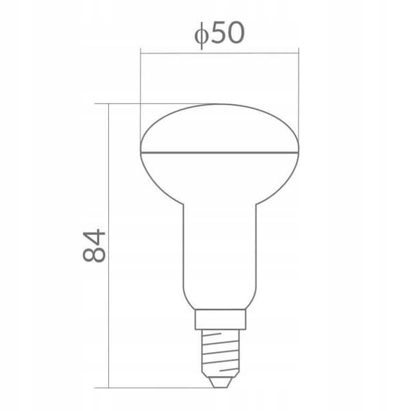 LED-pære R50 E14 8W 4000K 640lm