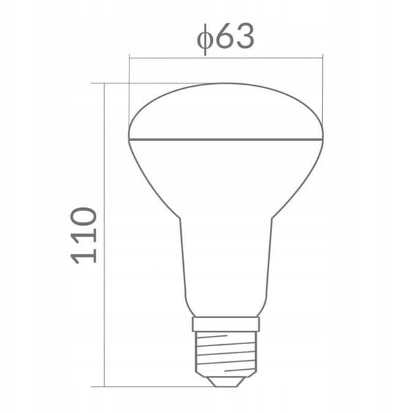 LED-pære R63 E27 10W 4000K 900lm