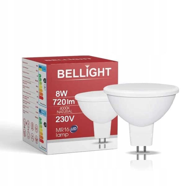 JDC LED-lamppu 8W GY5.3 230V 4000K Bellight