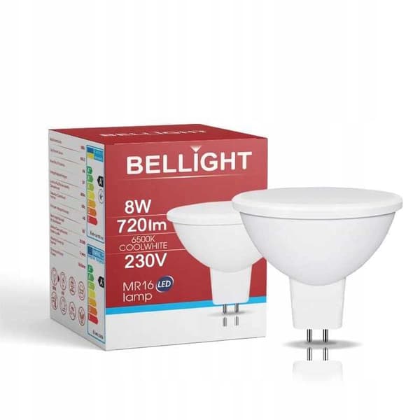 JDC LED-lamppu 8W GY5.3 230V 6500K Bellight