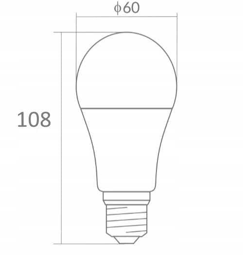 A60LED E27 9W 6500K Eco-pære