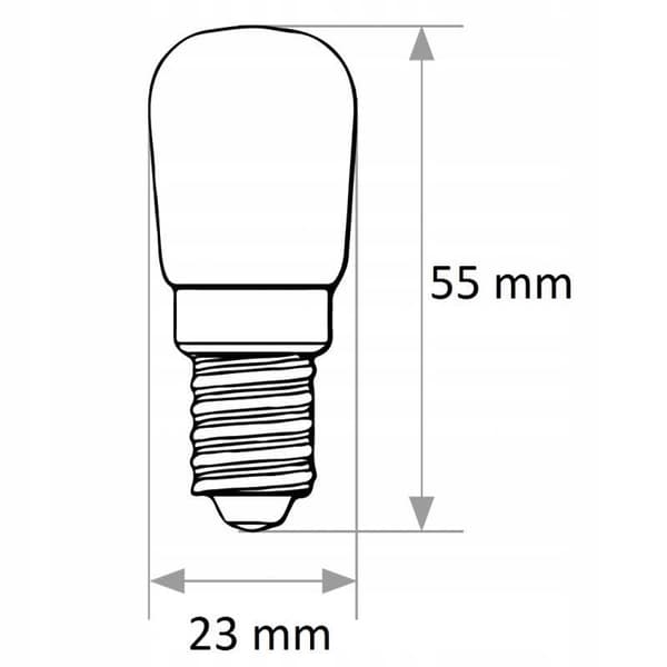 T22 LED-pære 2W E14 230V 3000K