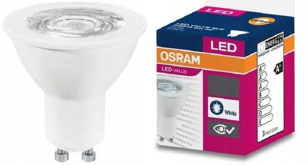 OSRAM GU10 LED-lamppu 5 W 6500 K 36°