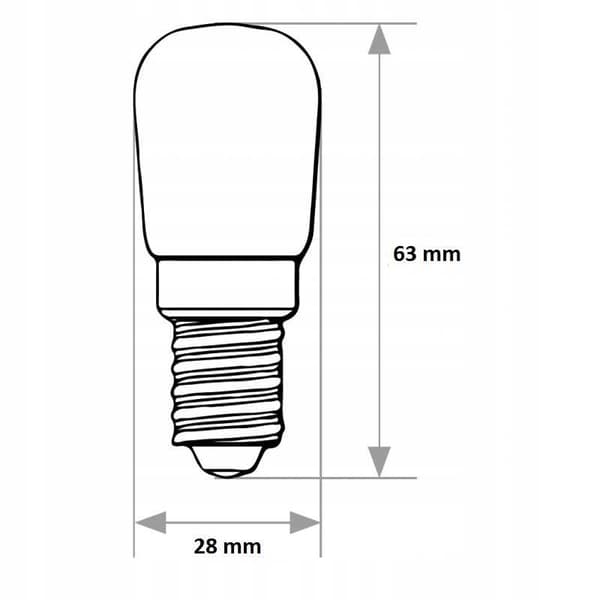 Erikoismuotoinen lamppu T22 E14 25W Bellight