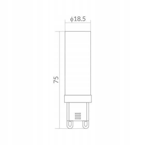G9 LED-pære 230V 12W 4000K EcoLight