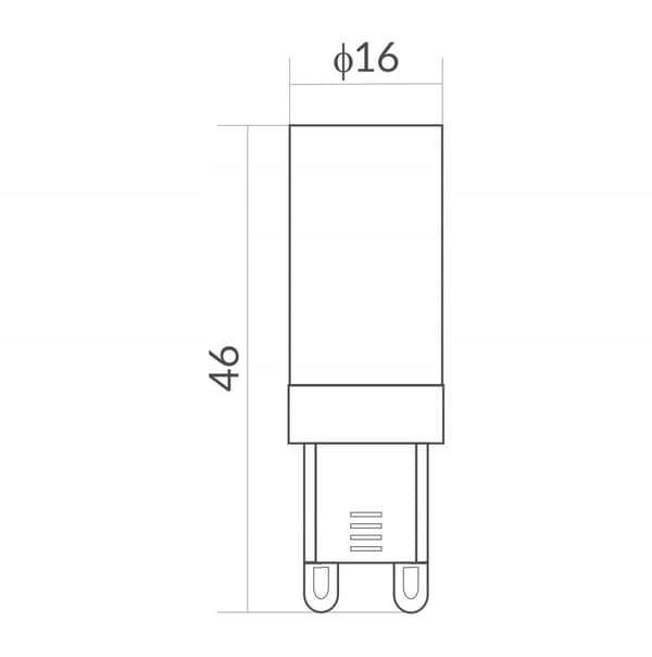 G9 LED-pære 230V 3W 4000K EcoLight